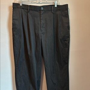 Dockers 36 x 31 Relaxed Fit Men's Charcoal Grey Black Pants